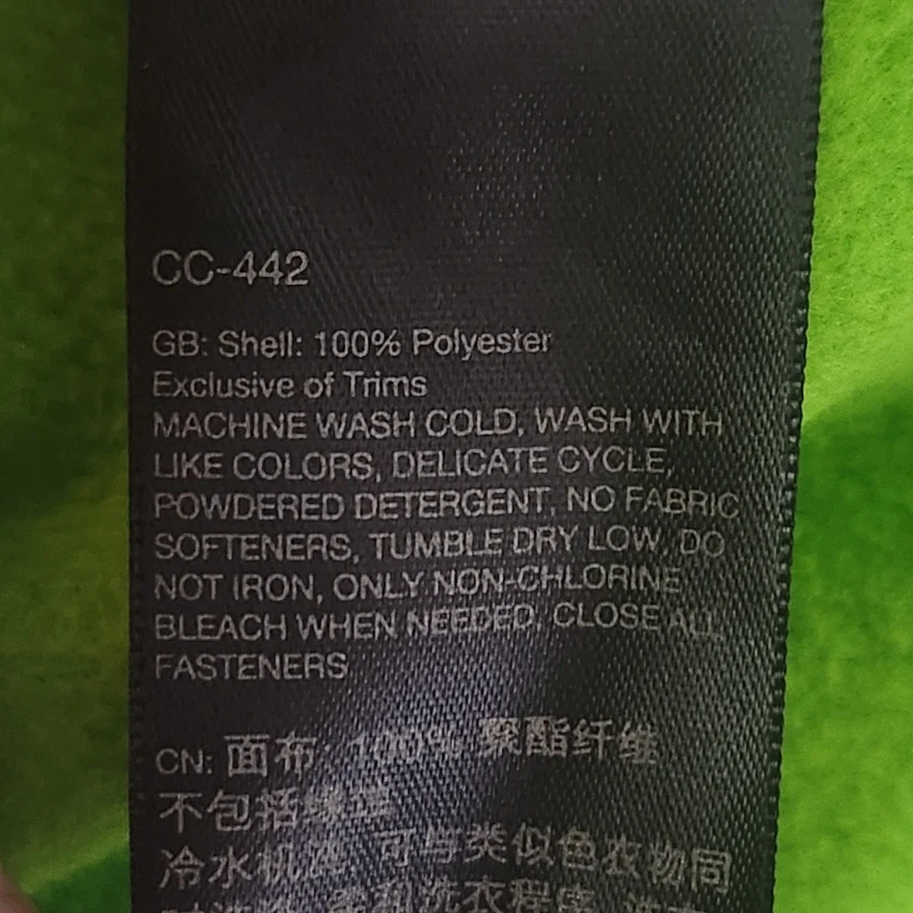 Marmot Power Stretch Hoodie Girls XL‎ Purple Lime Green Colorblock Full Zip